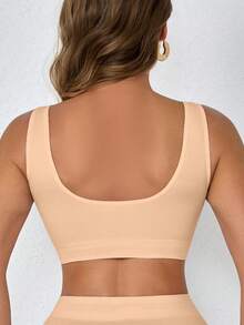 Set de 3 sujetadores deportivos sin costuras y cómodos de una sola capa para mujeres - Multicolor - Ver 2