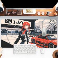 1 Tấm lót chuột mở rộng hình cô gái đua xe Anime ngầu và xe hơi đỏ - Tấm lót bàn chơi game nghệ thuật Cyberpunk cỡ lớn cho văn phòng và chơi game, Tấm lót chuột thẩm mỹ, Tấm lót cao su có thể giặt được, cạnh khóa chống trượt, nhiều kích cỡ, thích hợp cho văn phòng tại nhà, quà tặng tuyệt vời cho gia đình và bạn bè - màu sắc - Xem 8