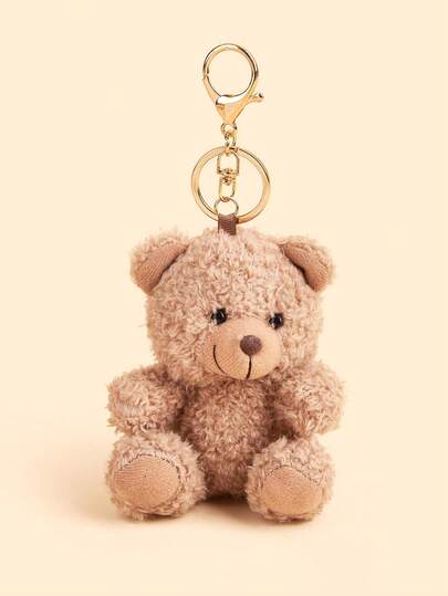 1PC New Cartoon Bear Curly Teddy Bear Little Bear Keychain Pendant Cute Keyring Small Gifts Phone Case Accessories Bag Accessories Car Keychain Cloth Backpack Decoration Bag Pendant For Daily Casual Outing Autumn Winter Wear Weddings Bridal Showers Baby Showers Bachelorette Parties Graduation Christmas Birthdays Holidays Anniversaries Gifts For Boyfriends Girlfriends Family Teachers Best Friend Classmates.