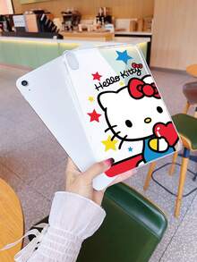 Sanrio 1 pieza Funda protectora de silicona suave y a prueba de golpes compatible con Apple iPad Air 2, iPad Air, iPad 7th Gen, iPad Air 4/5, iPad Pro 11 2022, iPad 10th Generation con diseño de Hello Kitty