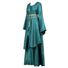 Zhitunemi Renaissance Costume Women Plus Size Medieval Dress Halloween Costumes Gothic Gown{"Size_name":"X-Small","Color_name":"Green"} - 綠色 - 查看 3