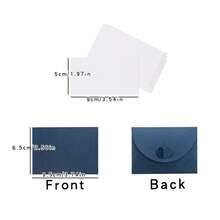 100pcs, 50pcs Small Envelopes With 50pcs Blank Cards, Pearlescent & Sturdy Mini Envelopes, DIY Blank Cards For Greeting, Suitable For Wedding, Birthday, Party, Valentine's Day, Christmas, Invitation - Multicolor - View 2