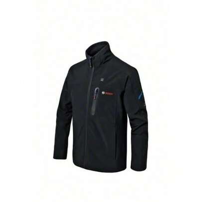 Bosch Professional GHJ 12+18V XA - Chaqueta calefactable a batería (Softshell, negra, talla XL, sin batería)