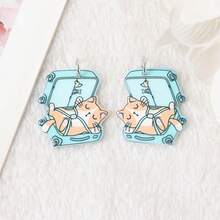 5/10 Stücke süße Cartoon Donut & Katze Anhänger, geeignet für DIY Schmuckherstellung, Halskette, Armband, Ohrringe, Tasche, Schlüsselanhänger, Reißverschluss Dekoration