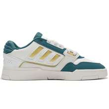 Adidas Originals Giày thể thao cổ thấp DROP STEP LOW 2.0, kiểu dáng thường ngày, unisex JS3252 - Trắng sáng/Vàng sẫm kim loại/Xanh lam-xanh lục nhạt - Xem 2
