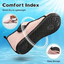 Scurtain Barefoot Water Shoes For Women Men Beach Swim Aqua Socks Summer Quick-Dry Sandals Slippers - 梅肖橙 - 查看 6