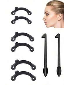 Adjustable Nose Up Lifter - Clear Nose Lift Clip - Reusable, Unscented, No Battery Needed, Multi-Scenario Use For Beauty Enhancement And Comfort - Multicolor - View 1