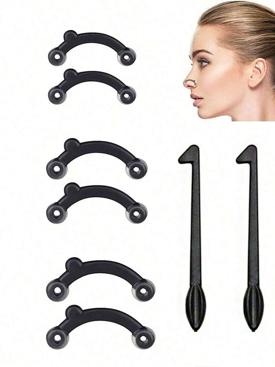 Adjustable Nose Up Lifter - Clear Nose Lift Clip - Reusable, Unscented, No Battery Needed, Multi-Scenario Use For Beauty Enhancement And Comfort - Multicolor - View 1