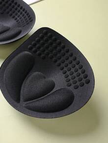 FELIZONES 1 Cặp miếng độn ngực dày 4cm màu đen, nâng đỡ và tạo dáng vòng một cho ngực nhỏ, miếng độn ngực có thể tháo rời và giặt được, tăng độ dày lớp đệm, phụ kiện áo ngực và đồ lót. - màu đen - Xem 6