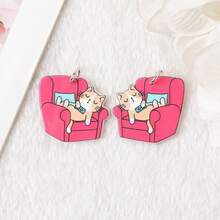 5/10 Stücke süße Cartoon Donut & Katze Anhänger, geeignet für DIY Schmuckherstellung, Halskette, Armband, Ohrringe, Tasche, Schlüsselanhänger, Reißverschluss Dekoration