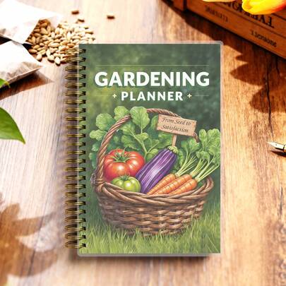 A5 Garden Planner: Monthly Checklists, Layout & Design Tips, Planting & Sowing Guide, Plant Care Tracker - Thrive With Your Ultimate Gardening Notebook For Beginners & Experts, Spiral-Bound, 116 Pages