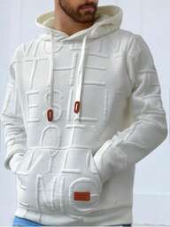 sweat-shirt à capuche décontracté et pour hommes avec patch , automne