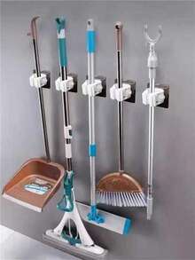 3 o 5 clips para trapeador sin perforación, adecuados para trapeadores, escobas, toallas, esponjas de baño, limpiaparabrisas, etc. Decoración del hogar y el baño, de vuelta a la escuela