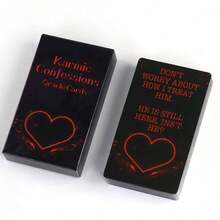 Confession Oracle Cards: Card Game, Daily Self-Discovery Oracle Cards, Suitable For Party Entertainment, Suitable For Players Aged 14 And Up, And A Valentine'S Day Gift.