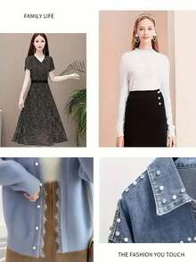 5/10 قطعة أزرار ذات ملمس اللؤلؤ - أزرار قابلة للتعديل بدون خياطة، أزرار كروية لامعة للزينة، مناسبة للقمصان والفساتين والسترات والأعلى، متينة وسهلة التشغيل، أزرار بريق عصرية، أزرار رأس مسطحة أنيقة، مناسبة للكارديجان والمعاطف