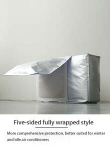 1 Stück Außeneinheit-Abdeckung für Klimaanlage, wetterfeste und staubdichte Schutzhülle für Wandmontage-Klimaanlage