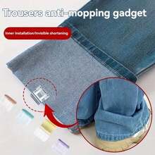 Invisible Leg Clips, Non- Trouser Leg Clips, Seamless Invisible Buckle For Closing The Leg, Anti-Drag Trouser Leg Fastener, Trouser Leg Fastener Clips, Perfect For Tailoring Garments, For Cuffs, Clothing Corners, Leg Shortening, Non- Garments - Multicolor - View 5