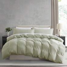 Soft Prewashed California King Duvet Cover Set, 3 Piece, Zipper Closure, 104x98 Inches Duvet Cover And 2 Pillow Shams - No Comforter,  In 2025 - 淺色鼠尾草色(無被子) - 查看 1