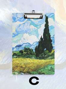 Van Gogh Kunst Serie Klemmbrett, hochwertige Sternenhimmel Kunst Schreibunterlage, Bunte Ölmalerei, stabile Büroklammern, strapazierfähige Aktenordner, DIN A4 Papier, Büroklammer Halter, Krankenschwester Klemmbrett, Schreibunterlage, Geschenk für Schulanfang Klassenzimmer Organisation, Lehrer Abschlussgeschenk, Schulanfang Saison, Schulmaterial, Lehrertag Geschenk, Schulanfang Geschenk, perfektes Geschenk für Lehrer, süßes hängendes Schreibbrett, Büromaterial