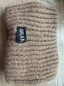 1pc Fashion Personalized Street Hip-Hop Style Letter Solid Color Women Knitted Headband, Suitable For Autumn/Winter Daily Outdoor Activities, Cycling, Warm And Windproof, Halloween, Christmas, Thanksgiving Gift