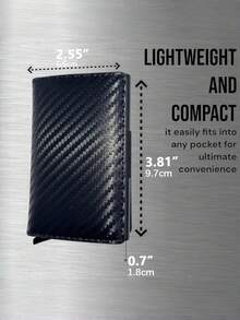 Carteira Masculina, Porta-Cartões RFID, Capa de Cartão de Crédito de Metal Anti-Roubo, Carteira Masculina, Compartimento de Cartão de Crédito de Abertura Automática, Carteira Dobrável Magnética com Três Dobras, Design de Recuperação Rápida de Cartão, Adequado para Uso Comercial e de Lazer, Presente de Ação de Graças e Presente para Família e Idosos. Clipe de Cartão de Liga de Alumínio Durável para Uso Diário, Estilo de Presente da Moda | Estojo de Cartão de Estilo Minimalista | Clipe de Cartão Resistente e Durável