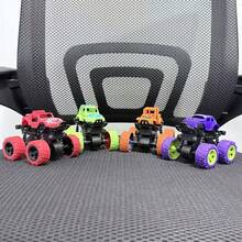 4pcs Friction-Powered Monster Trucks For Youngsters 3+ | Push & Go, Double-Direction Inertia Cars With 360° Rotation | Durable Pull Back Vehicle Set - Perfect Birthday Gift