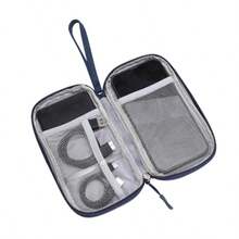 1 件数码配件收纳袋，通用旅行电子产品线缆整理袋，适用于手机、数据线、硬币、珠宝、分类存储、移动电源、鼠标、充电器、硬盘盒、保护套、耳机袋充电器盒移动电源手机充电器