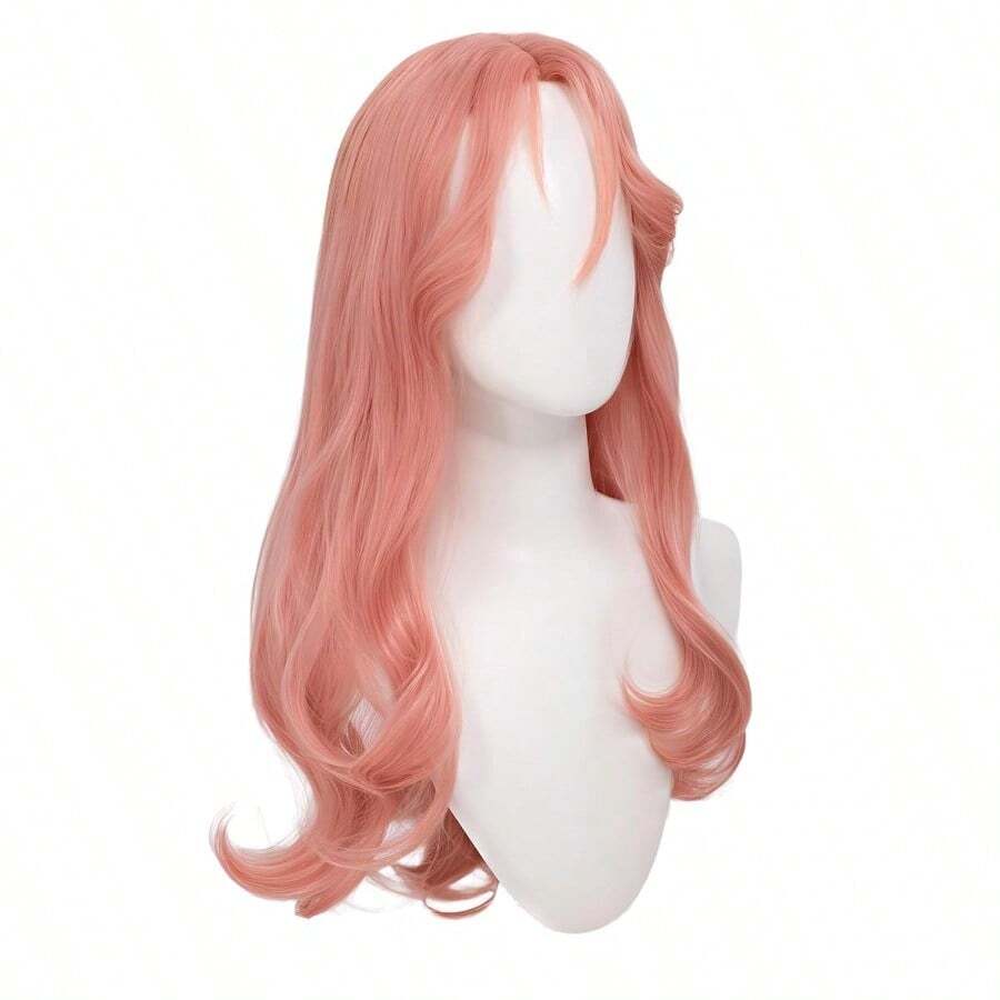 DLong Wavy Peach Aya Osawa Cosplay Wig Adult Womens Cosplay Costume Outfits Accories For Party Halloween PeachA Long Wavy - PeachA - 查看 1