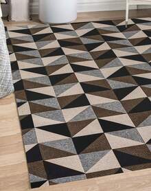 Jacquard Rug 2.00x1.35 Decorative Living Room Bedroom Non-Slip - Rỉ Nâu - Xem 1