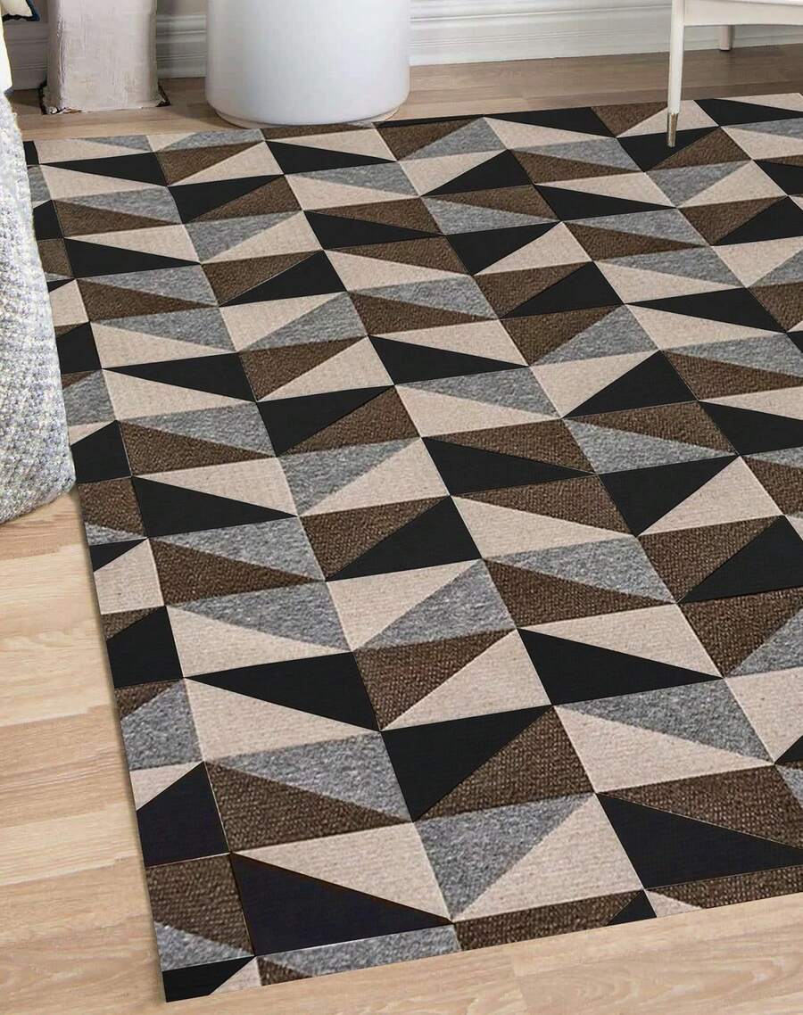 Jacquard Rug 2.00x1.35 Decorative Living Room Bedroom Non-Slip - Rỉ Nâu - Xem 1