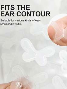 6/18/36 szt. naklejek na uszy, samoprzylepne niewidoczne taśmy korekcyjne do uszu, kosmetyczne nalepki na uszy, niewidoczne klipsy do uszu w kształcie elfów, odpowiednie do cosplayu i kostiumów, wygodne i bezpieczne taśmy podnoszące uszy, do makijażu i urody, przystępna cena, prezent świąteczny, kosmetyki, narzędzia do makijażu, tanie towary, prezent, prezent dla kobiet, prezent świąteczny - Przezroczysty - Zobacz 6