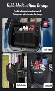 Sposuit Trunk Organizer For Car - 70L Collapsible Car Storage With 11 Pockets &Amp; Reinforced Handles, SUV Trunk Organizers For Grocery Cargo(Black) - ColorA - 查看 4