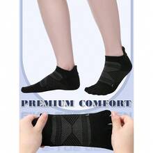 6 Pairs Women Men Ankle Toe Socks Cotton Warm Crew Toe Separator Socks For Athletic Running{"Color_name":"DarkColor","Size_name":"5-9","Style":"Five-Toe"} - 多色8 - 查看 8