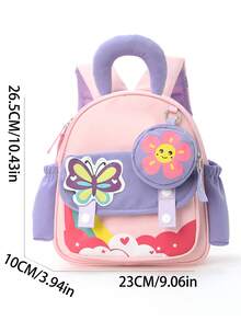 1 pieza Mochila para niños Mochila escolar de jardín de infantes para niña Mochila ligera y ultraligera con diseño de dibujos animados para niños y niñas - Multicolor - Ver 3