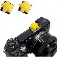 ZOSTLAND Chritmas Unique SLR Camera Hot Shoe Boot Cover CapKing Shoe Protector Compatible With Sony  Canon Nikon Pentax Leical Gift 2PCS Star - MultipleColors - View 2