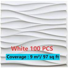 艺术3D墙板，线条图案设计。材质无异味，轻便易装，防火、防水、防潮，适用于家居、房间、浴室、卧室和客厅的墙面装饰。母亲节、圣诞节、冬季装饰、新年等节日皆宜。将壁纸贴在墙上，即可成为精美的墙面艺术品。