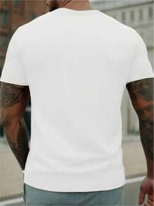 Camiseta de Hombre con Patrón de Jesús - Mezcla de Algodón, Ajuste Regular, Tejido de Punto Ligeramente Elástico, Camiseta Deportiva Casual de Verano, con Diseño de León y Oveja, Transpirable y Cómoda, Adecuada para Uso Casual - Blanco - Ver 6