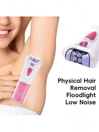 Depilatory Electric Female Epilator Women Dry Battery Hair Removal For Facial Body Armpit Underarm Leg Depilation