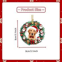 Personalized Pet Accessories, Customized Cat Christmas Ornaments, Pet Memorial Decorations, Cat Christmas Photo Ornaments, Pet Portrait Gifts,Christmas Gift Supplies - Multicolor - View 10