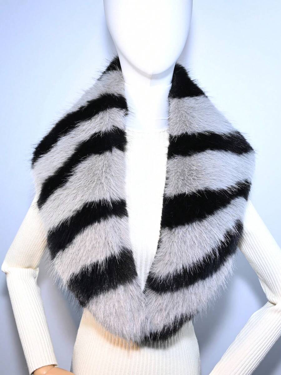 1 chiếc áo khoác cổ shawl bồng bềnh, thời trang dành cho nữ mùa thu/đông, thích hợp mặc đi biển, đi nghỉ mát. - Nhiều màu - Xem 1