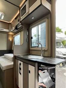 2025 Tabla de cortar avanzada - Doble cara, material de acero inoxidable para cocina y catering, modelo rentable adecuado para cocinas pequeñas, RVs, hogares pequeños, sencilla, duradera, apta para verduras, frutas, pollo y carne, almohadilla de preparación de cocina fácil de limpiar, comida, tabla de cortar, herramienta de cocina multifuncional