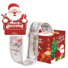 1pc/2pcs/6pcs Christmas Money Box Collection With Santa And Friends For Holiday Party Decorations Gift Exchange Cash Box Festival Ornament