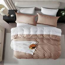 Soft Prewashed California King Duvet Cover Set, 3 Piece, Zipper Closure, 104x98 Inches Duvet Cover And 2 Pillow Shams - No Comforter,  In 2025 - Khaki (No Comforter) - View 4