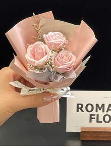 1 件装汽车出风口香薰三重玫瑰花束