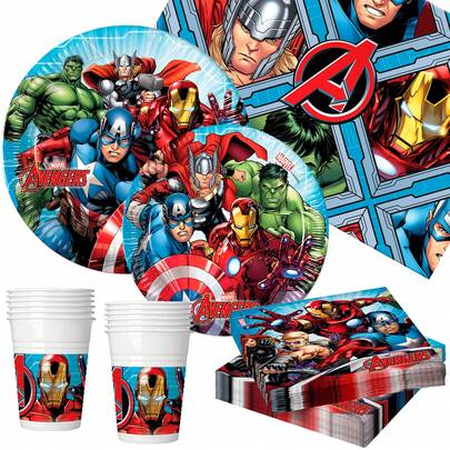  Conjunto de mesa infantil Avengers com 89 peças ✅ Entrega em 24/48 horas para Espanha (continental)