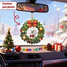 Personalized Pet Accessories, Customized Cat Christmas Ornaments, Pet Memorial Decorations, Cat Christmas Photo Ornaments, Pet Portrait Gifts,Christmas Gift Supplies - Multicolor - View 8