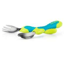 2 Piece Stainless Steel Utensil, Blue/Green, 2 Count