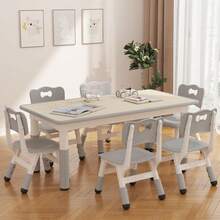 Kids Tables & Chairs - Light Grey - View 2