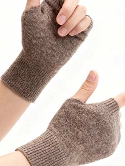 100% Pure Cashmere Women's Fingerless Gloves - Warm, Elastic, Comfortable And Snwell Fitting, Highly Elastic, Perfect For Casual Outings, Christmas Gifts, Valentine's Day Gifts, New Year Gifts, Birthday Gifts, Comfortable Outdoor Gloves, Tight-Fitting Gloves, Pure Cashmere Gloves, Women's Gloves