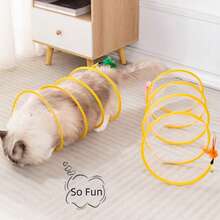 Cat Toys - Cat Tunnel, Teaser Wand, Self-Entertainment Toys, Small Mouse, Feather, Cat Ball, Kitten - Multicolor - View 5